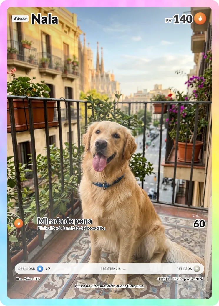 Carta de ejemplo: Nala, marco Prisma Holo
